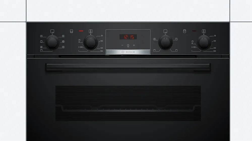 Bosch Series 4 Built Under Double Oven Black NBS533BB0B