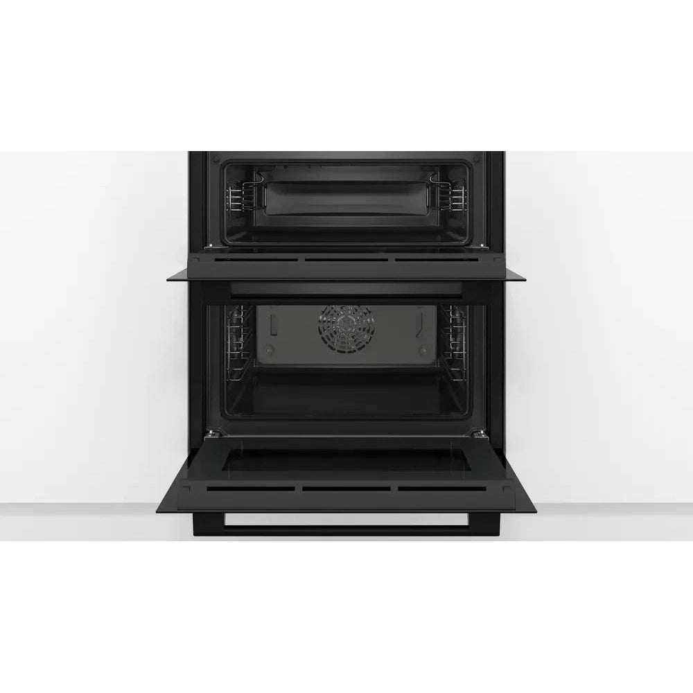 Bosch Series 4 Built Under Double Oven Black NBS533BB0B