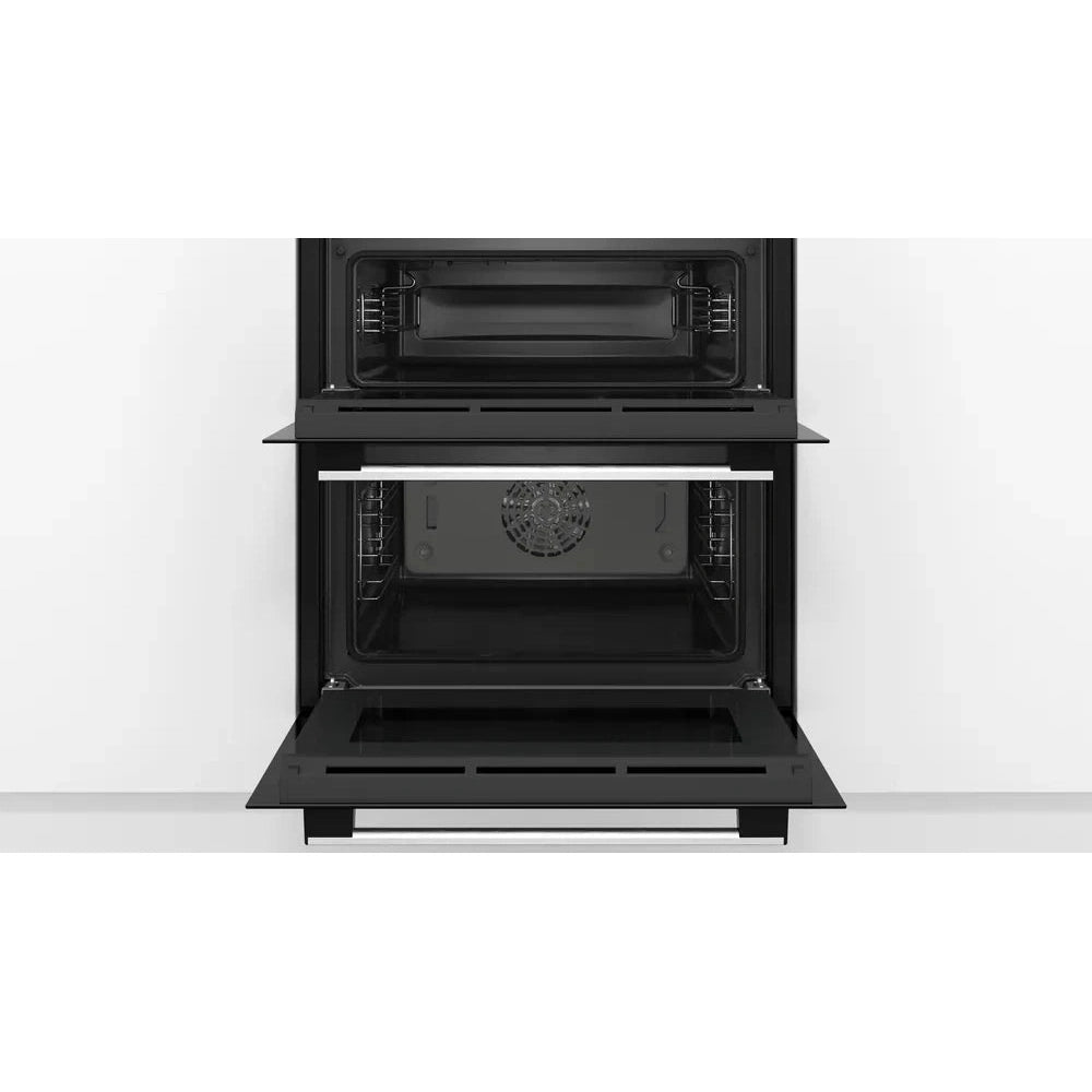 Bosch Series 4 Built Under Double Oven Brushed Steel NBS533BS0B