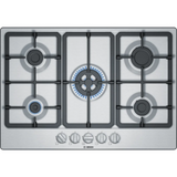 Bosch Series 4 75cm Gas Hob Brushed Steel PGQ7B5B90