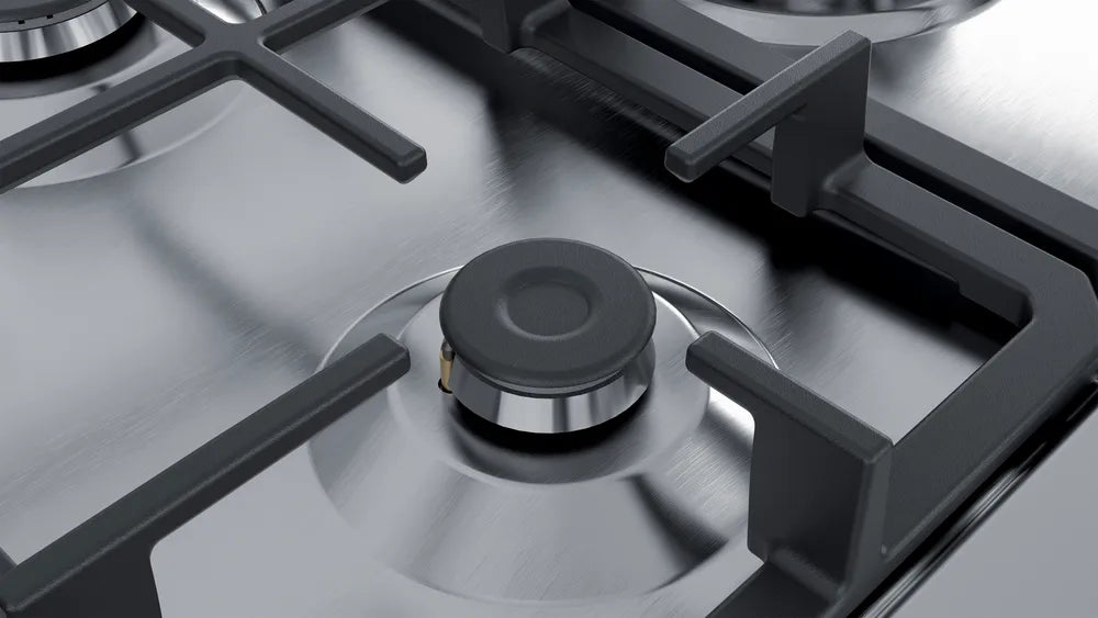 Bosch Series 4 75cm Gas Hob Brushed Steel PGQ7B5B90