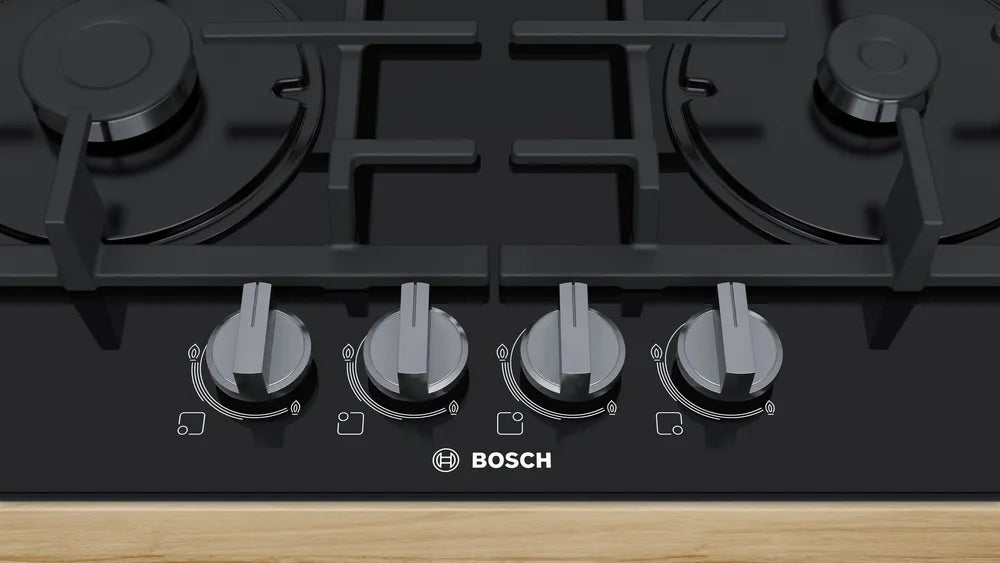 Bosch Series 4 60cm Gas Hob Black Glass PNP6B6B90