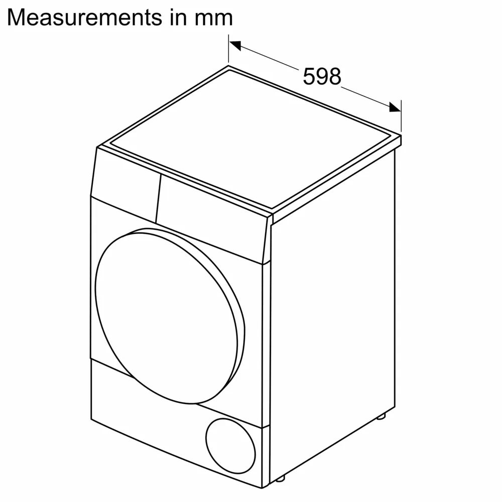 Bosch Series 4 8kg Heat Pump Dryer White | WTH85225GB