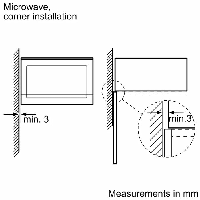 Bosch Series 4 Built In Microwave Black BFL523MB0B