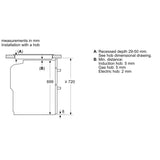 Bosch Series 4 Built Under Double Oven Brushed Steel NBS533BS0B