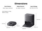 Eufy Omni C28A Robot Vacuum & 6 Month Accessory Kit - Black | T211AV10