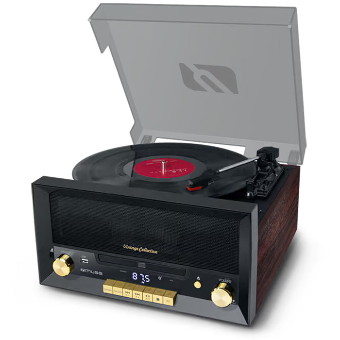 Muse CD Micro System with Turntable MT-112W