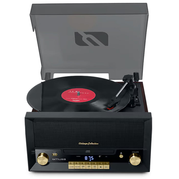 Muse CD Micro System with Turntable MT-112W