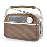 Lloytron 2 Band Vintage Rechargeable Portable Radio N6403WD