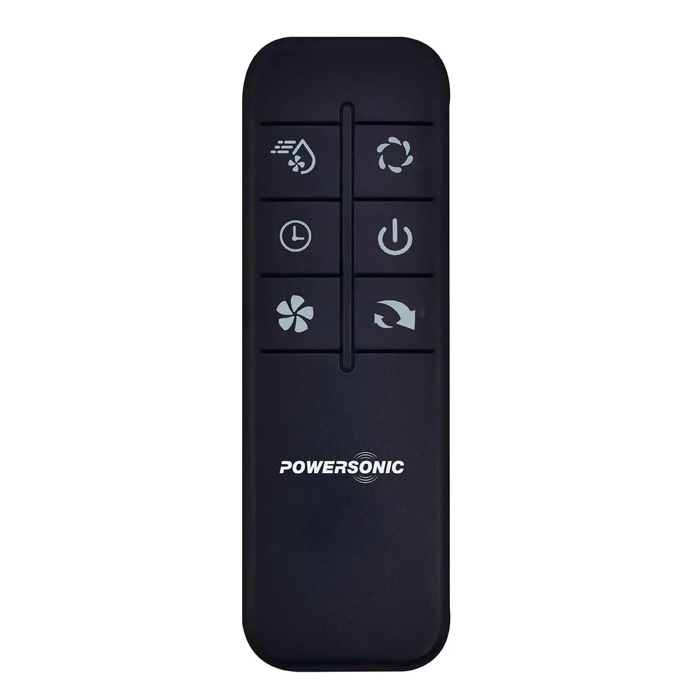 Powersonic Pedestal Oscillating Misting Fan - Black | PWRHT505