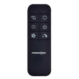 Powersonic Pedestal Oscillating Misting Fan - Black | PWRHT505