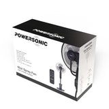 Powersonic Pedestal Oscillating Misting Fan - Black | PWRHT505