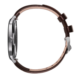 Garett Smartwatch Quantum - Silver & Brown | QUANTUM SILVER STEEL