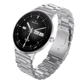 Garett Smartwatch Quantum - Silver & Brown | QUANTUM SILVER STEEL