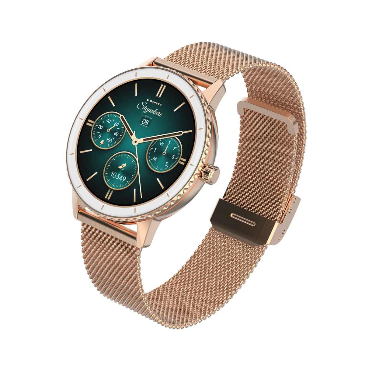 Garett Smartwatch Grace Mesh - Rose Gold & White | ROSE GOLD MESH