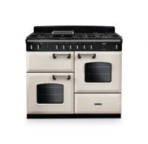 Rangemaster Classic 110cm Dual Fuel Range Cooker - Pale Cream & Chrome | CLO110DFPPCR/CM1