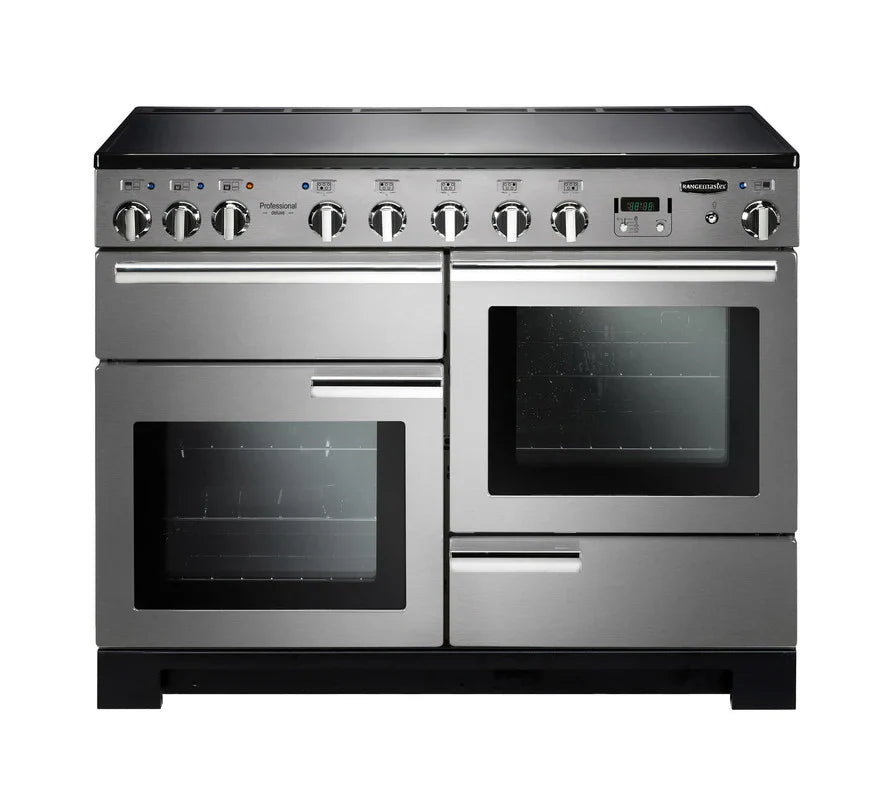 Rangemaster Professional Deluxe 110cm Induction Range Cooker - Stainless Steel & Chrome | PDL110EISS/C