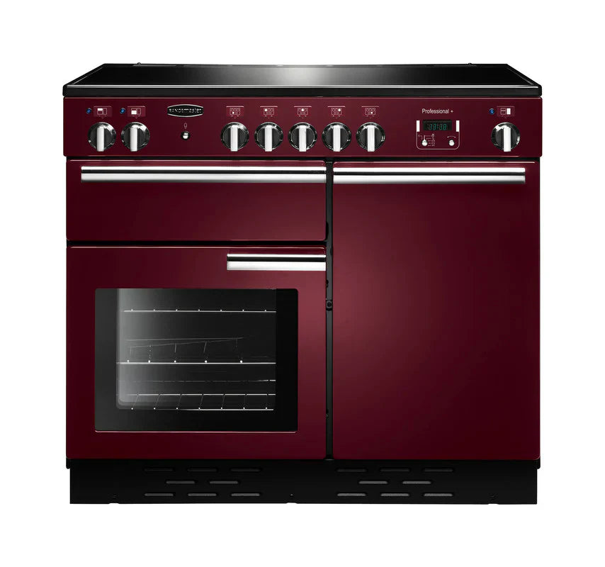 Rangemaster Professional+ 100cm Induction Range Cooker - Cranberry & Chrome | PROP100EICY/C