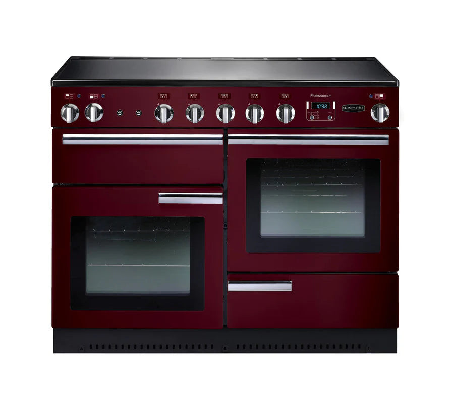 Rangemaster Professional+ 110cm Induction Range Cooker - Cranberry & Chrome | PROP110EICY/C