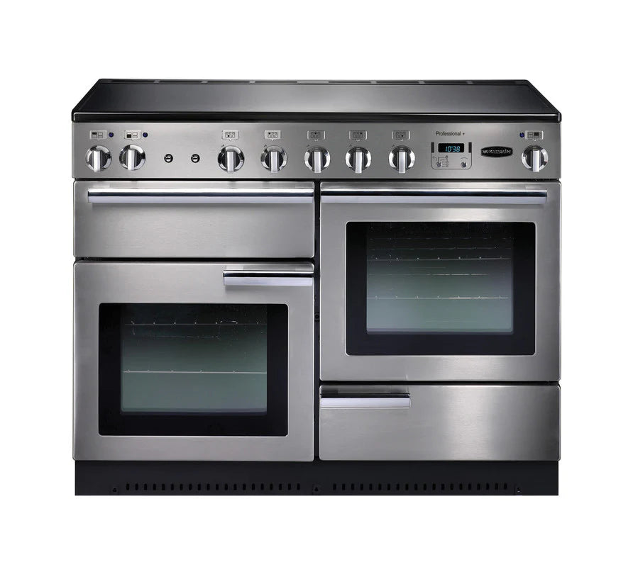 Rangemaster Professional+ 110cm Induction Range Cooker - Stainless Steel & Chrome | PROP110EISS/C