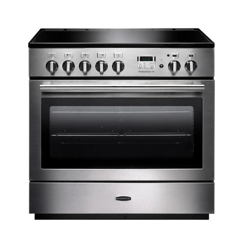 Rangemaster Professional+ FX 90cm Induction Range Cooker - Stainless Steel & Chrome | PROP90FXEISS/C