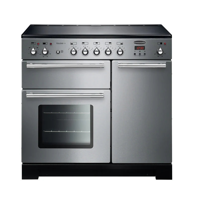 Rangemaster Toledo+  90cm Induction Range Cooker - Stainless Steel & Chrome | TOLP90EISS/C