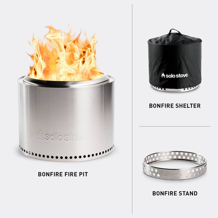 Solo Stove Smokeless Bonfire 2.0 Fire Pit SSBON-SD-2.0-SS