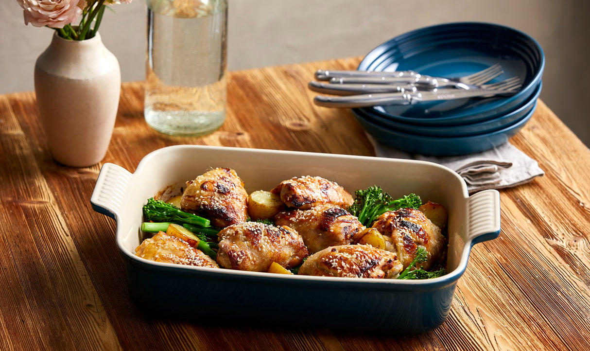 Le Creuset 26cm Stoneware Heritage Rectangular Dish - Deep Teal | 71102266420001