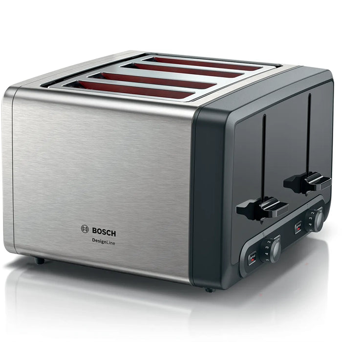 Bosch DesignLine Toaster Stainless Steel TAT4P440GB