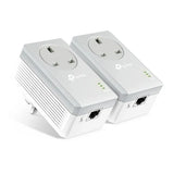 TP Link Passthrough Powerline 600 Starter Kit - 1 Port | TL-PA4010PKIT