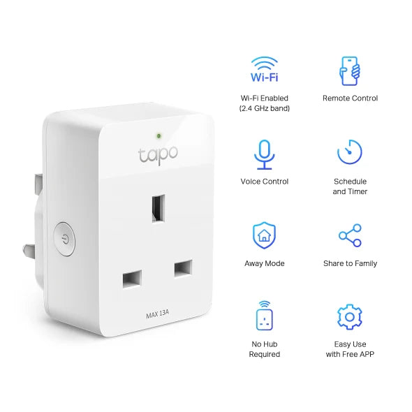 Tapo Mini Smart Wi-Fi Plug | TAPOP105(1-PACK)