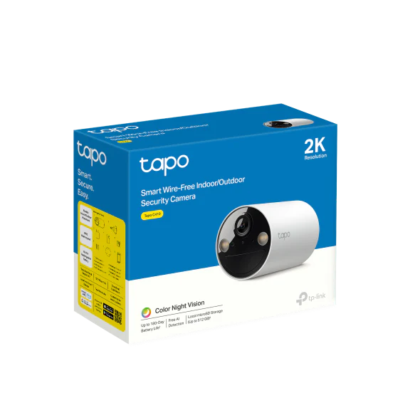 Tapo Battery-Powered Outdoor Security Camera | Tapo C410