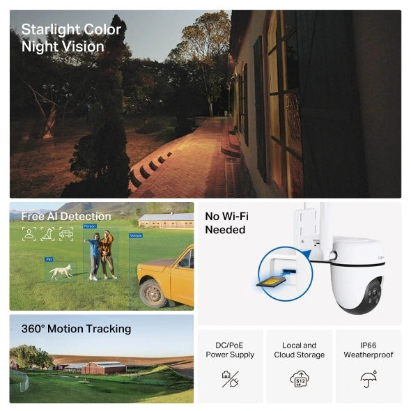 Outdoor Pan/Tilt 4G LTE Camera | TAPOC501GW