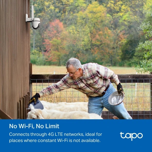 Outdoor Pan/Tilt 4G LTE Camera | TAPOC501GW