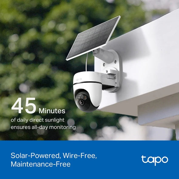 Tapo Solar-Powered Pan/Tilt Security Camera Kit | TAPOC610KIT