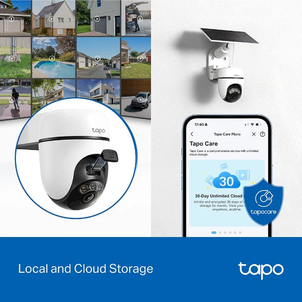 Tapo Solar-Powered Pan/Tilt Security Camera Kit | TAPOC610KIT