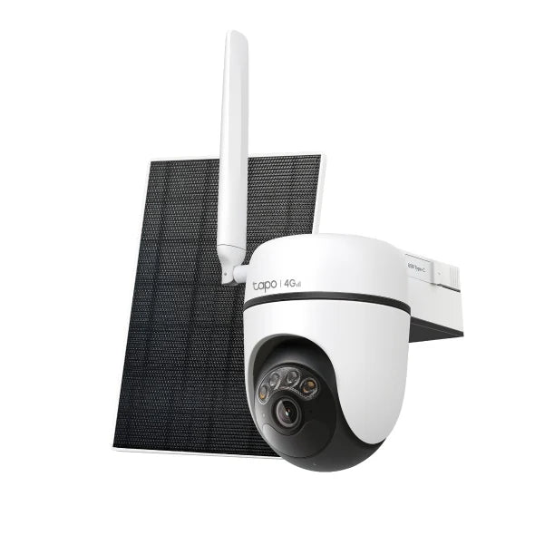 Tapo Solar-Powered Pan/Tilt 4G LTE Security Camera Kit | TAPOC615GKIT