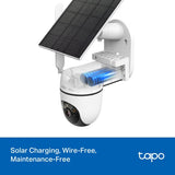 Tapo Solar-Powered Pan/Tilt 4G LTE Security Camera Kit | TAPOC615GKIT