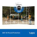 Tapo Solar-Powered Pan/Tilt 4G LTE Security Camera Kit | TAPOC615GKIT