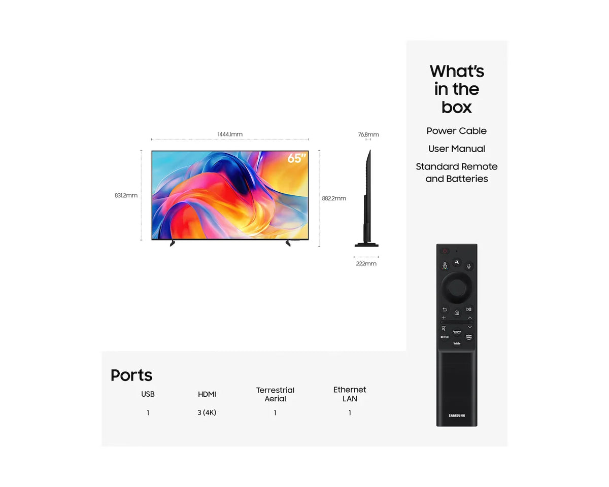 Samsung 65" Mini LED M70H 4K Vision AI Smart TV (2026) | UE65M70HAKXXU