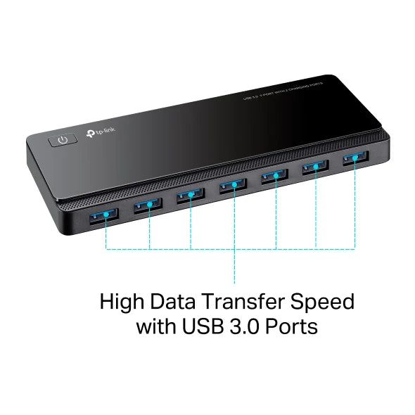 TP Link USB 3.0 7-Port Hub with 2 Charging Ports | UH720