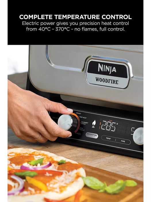 Ninja Woodfire Electric Outdoor Oven, Artisan Pizza Maker and BBQ Smoker OO101UK