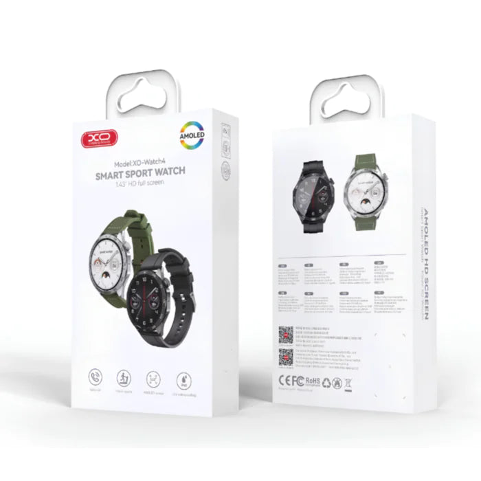 XO Watch 4 Sports Smart Watch - Black | XO-WATCH4B
