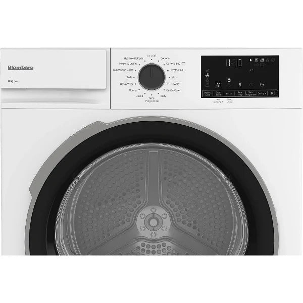 Blomberg 8kg Heat Pump Tumble Dryer with Sensor Drying - White | LTNA18320W