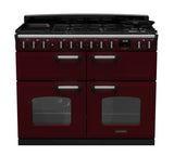 Rangemaster Classic Deluxe 110cm Dual Fuel Range Cooker (Slow Cook) - Bordeaux & Chrome | CLDLB110DFPBOR/CM1