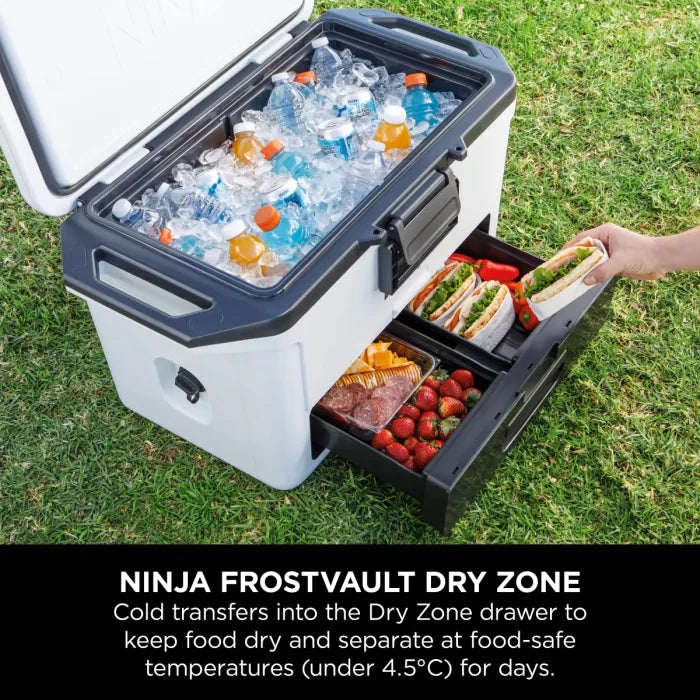 Ninja FrostVault 47L Hard Cooler with Dry Zone Cloud White | FB151UKWH