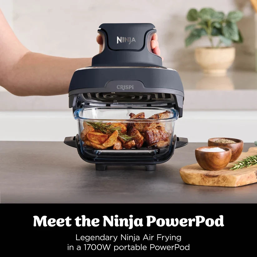 Ninja CRISPi 4-in-1 Portable Glass Air Fryer - Stone | FN101UKST