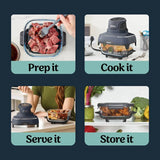 Ninja CRISPi 4-in-1 Portable Glass Air Fryer - Stone | FN101UKST