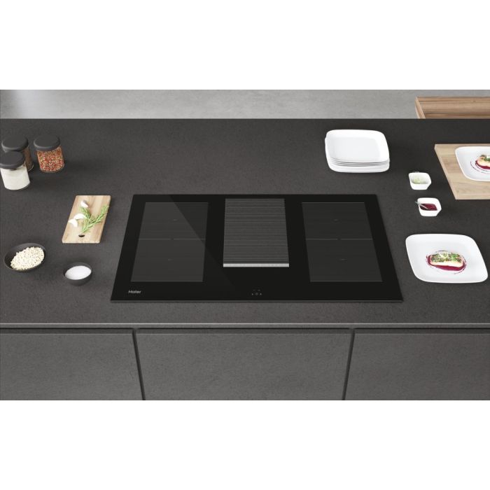 Haier 80Cm Black Vented Wifi Induction Hob HAIH8IFMCF