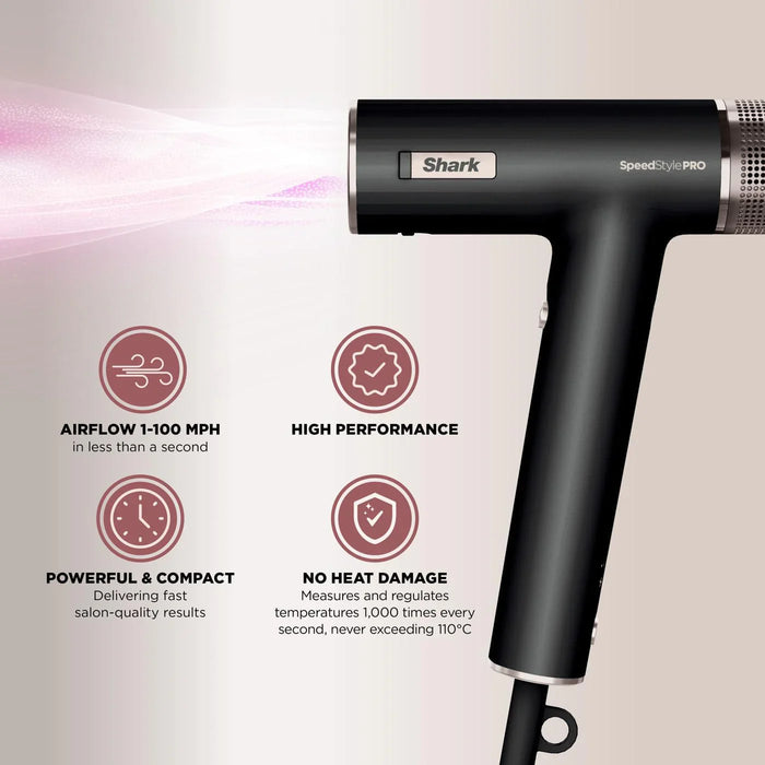 Shark SpeedStyle Pro 3-in-1 High-Velocity Hair Dryer System for Straight & Wavy Hair